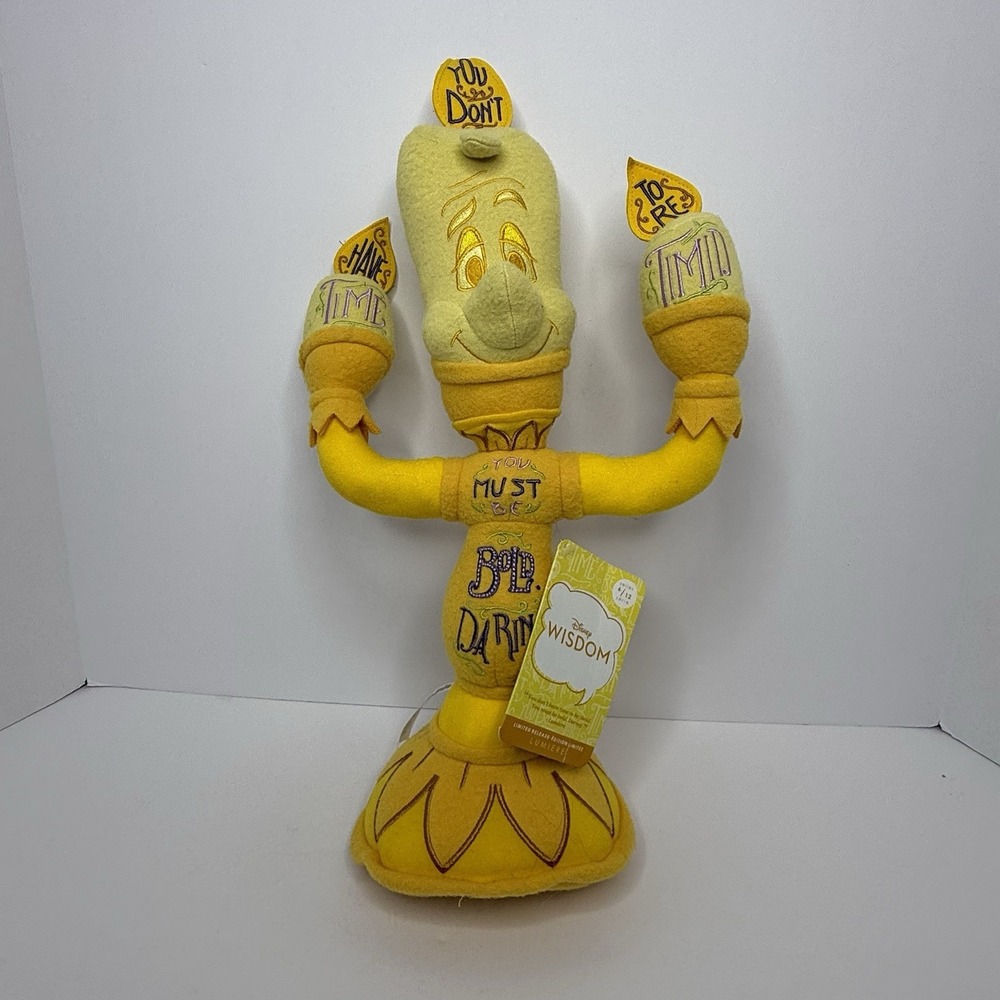 Disney Wisdom Collection Lumiere 19" Plush Limited Release Series 6/12 NWT